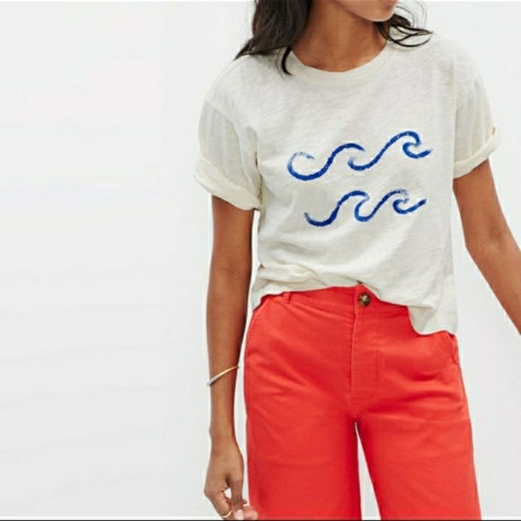 Madewell Tops - Madewell Waves Short Sleeve Tee Size XS